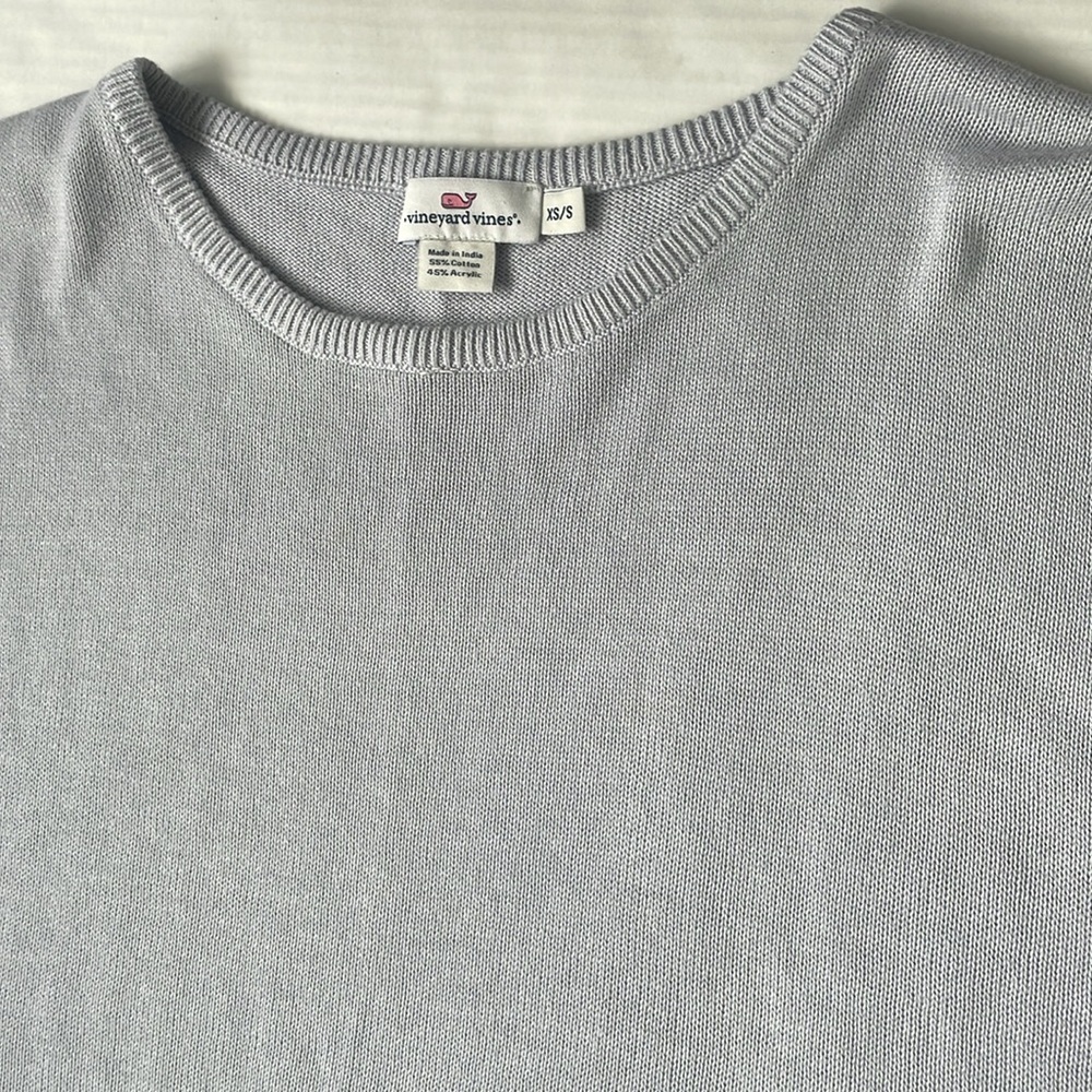 Vineyard Vines Women’s Oversized Fringe Poncho Sweater Cotton Pull Over XS / S - Picture 17 of 17